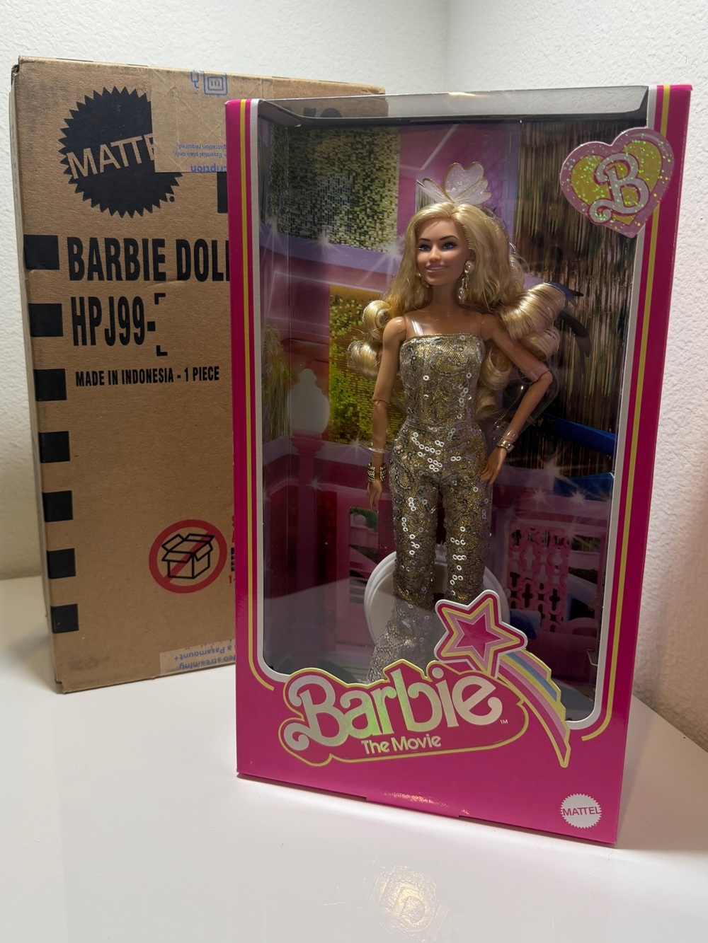 Barbie in Gold Disco Jumpsuit – Barbie The Movie | Mattel Creations - Brand New
